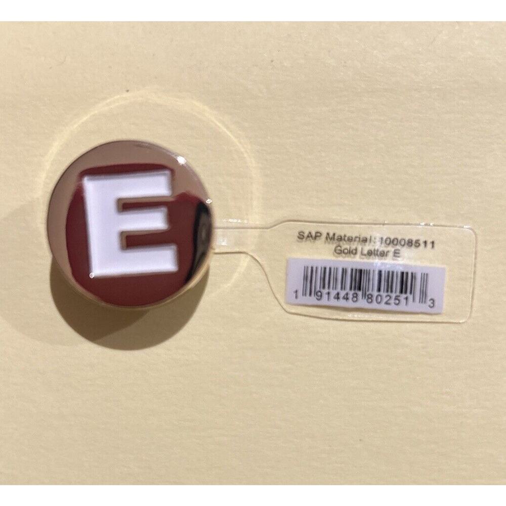 Crocs Jibbitz Charm Gold Letter E • Authentic Jibbitz NWT (RARE)